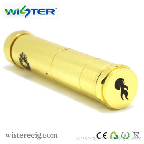 Polished, Pretty Solid King Clone Mech Mod with Ss& Brass Color